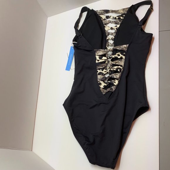 NWT Bleu Rod Beattie Front Knot One Piece - Picture 4 of 4